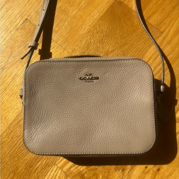 Coach Taupe Leather Shoulder Bag - Picture 1 of 3